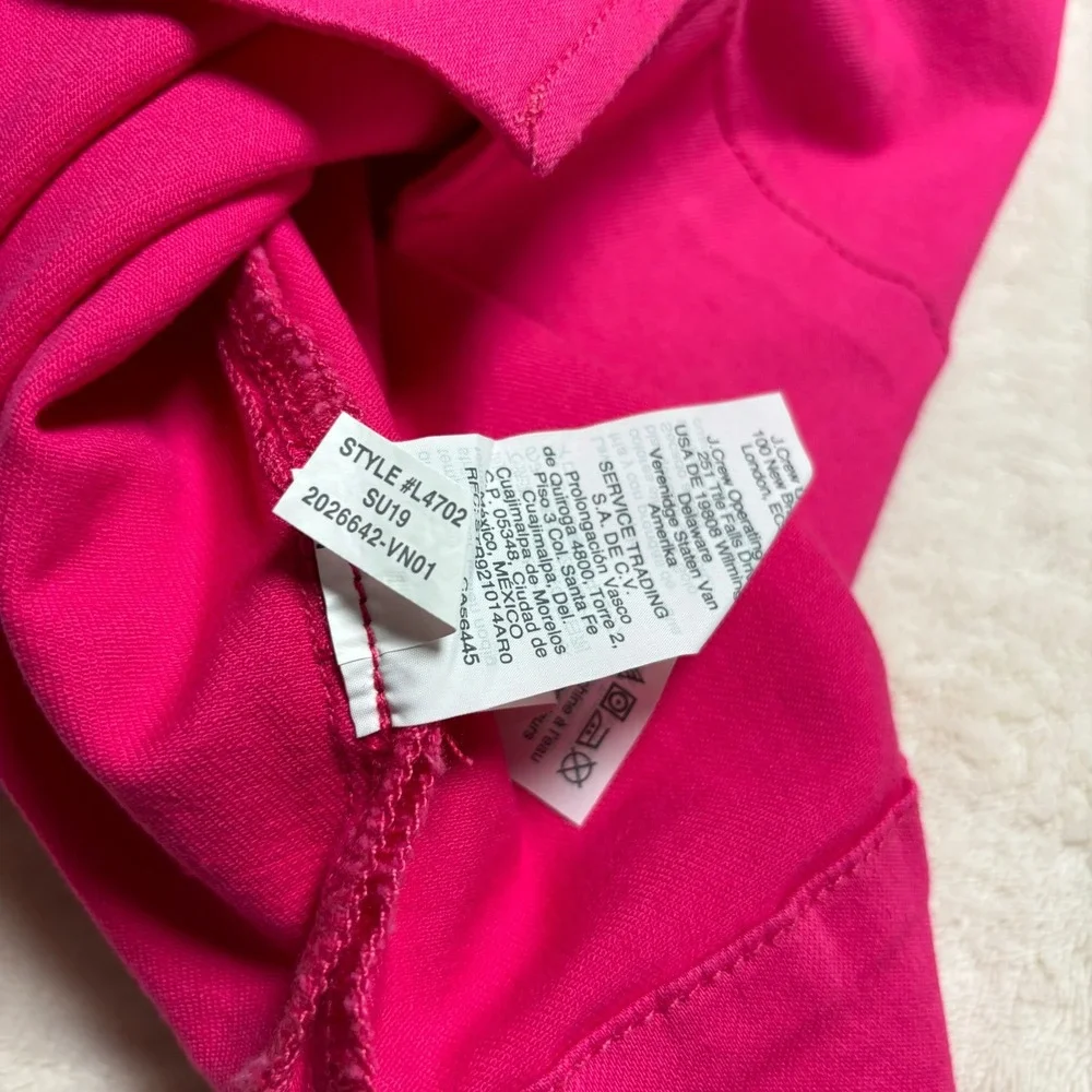 NWT‎ Crewcuts Girls Hot Pink Dress with Heart Pocket Size 10 Sleeveless Cotton
